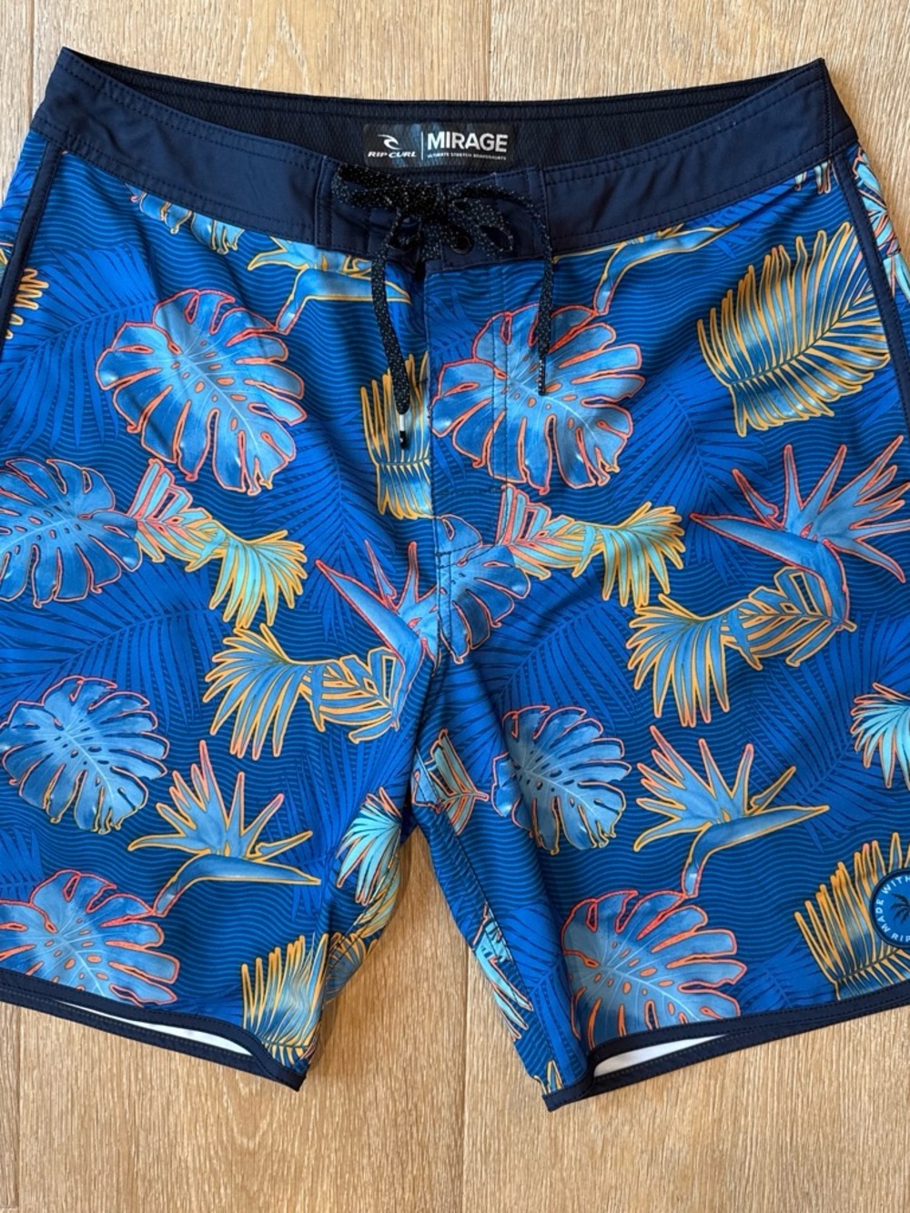 Rip Curl Mirage Blue Tropical Leaf Board Shorts